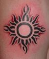 tribal sun tattoos image